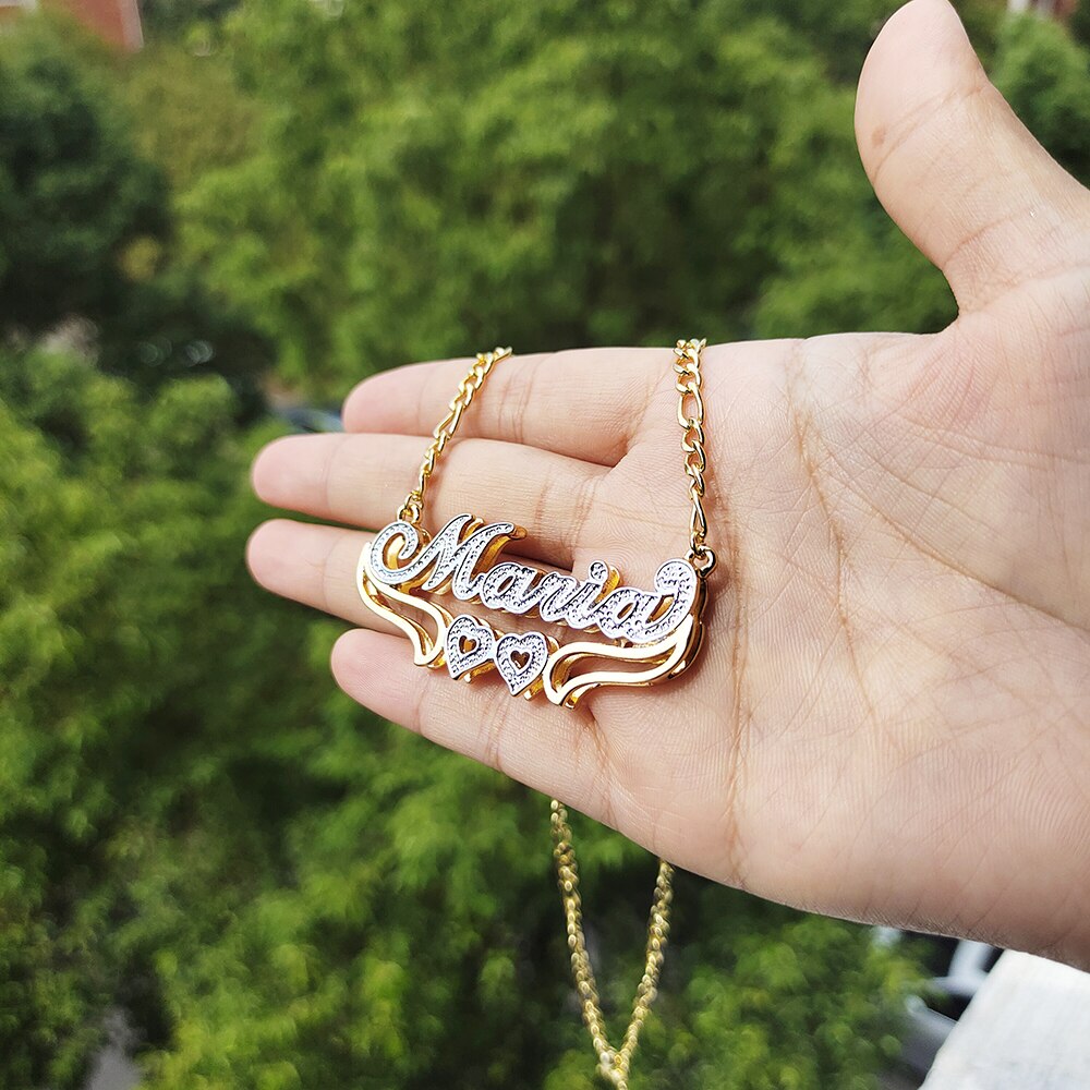 Maria Nameplate Necklace