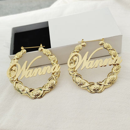 Liaah Nameplate Earrings