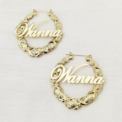 Liaah Nameplate Earrings