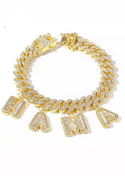 Classy Cuban Link Name Anklet