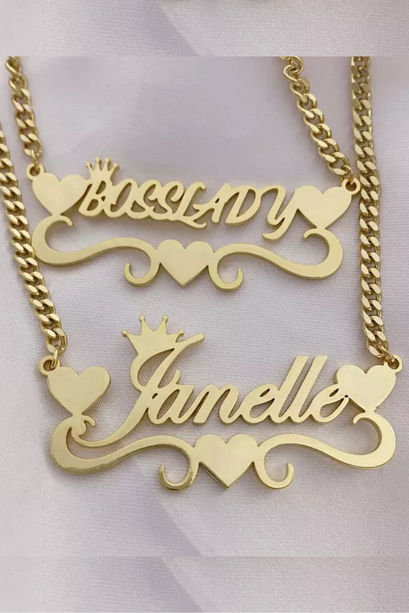 Crown Me Personalized Name Necklace