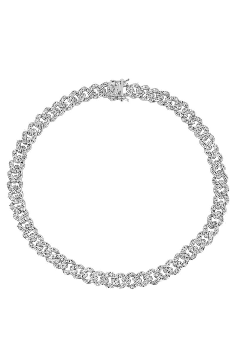 Silver 13mm Cuban Link Necklace